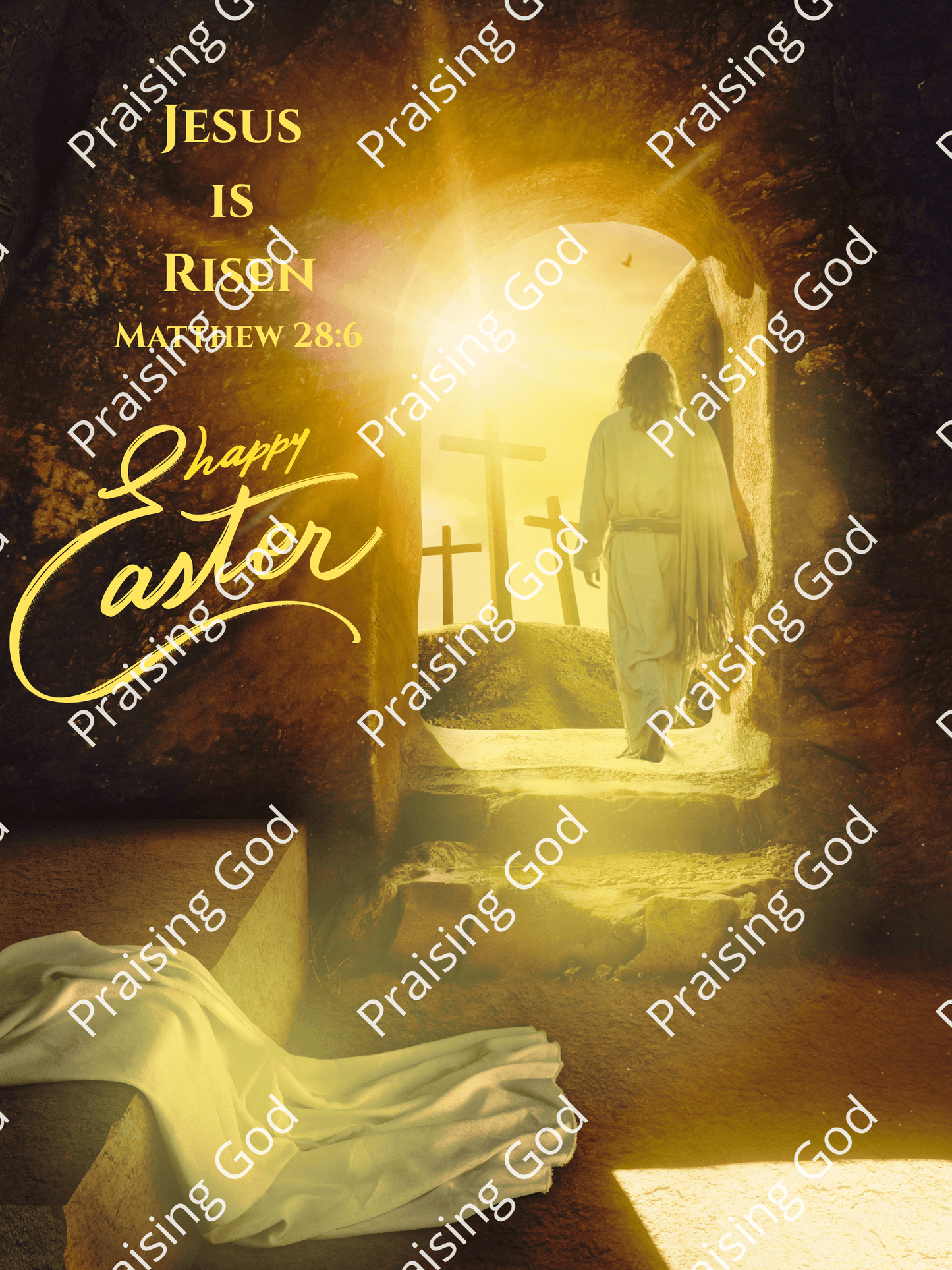 He is Risen Printable Wall Art Digital Download