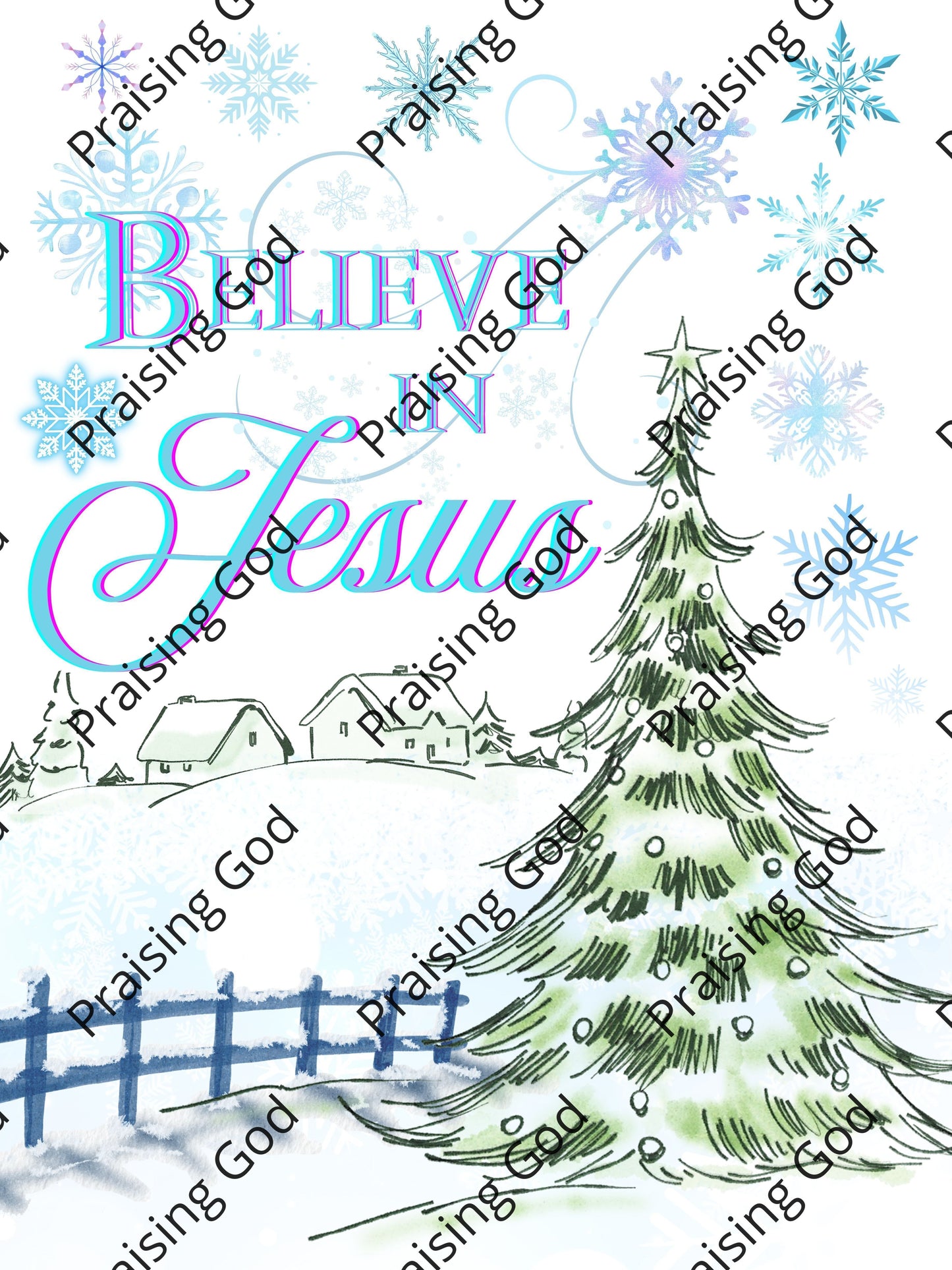 Believe in Jesus Digital Download Poster