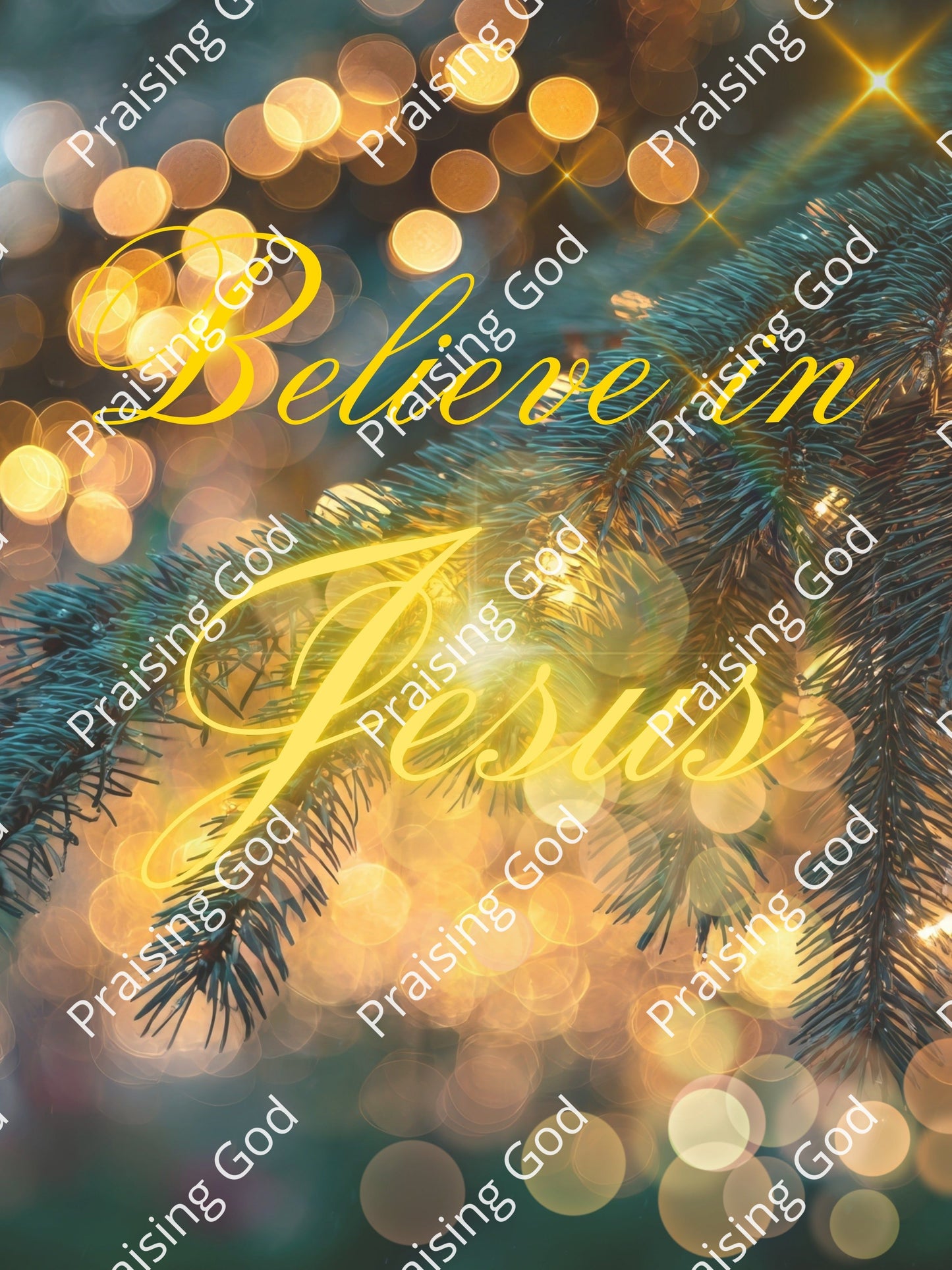 Believe in Jesus Digital Download Poster