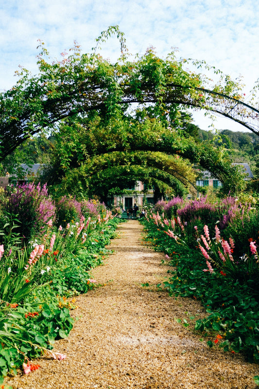 Beautiful garden pathway symbolizing the spiritual journey of Elisha's calling to succeed the prophet Elijah