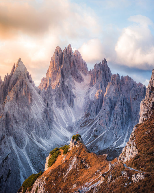 Mountain peaks symbolizing Jesus' sacrifice on the cross from Luke 23