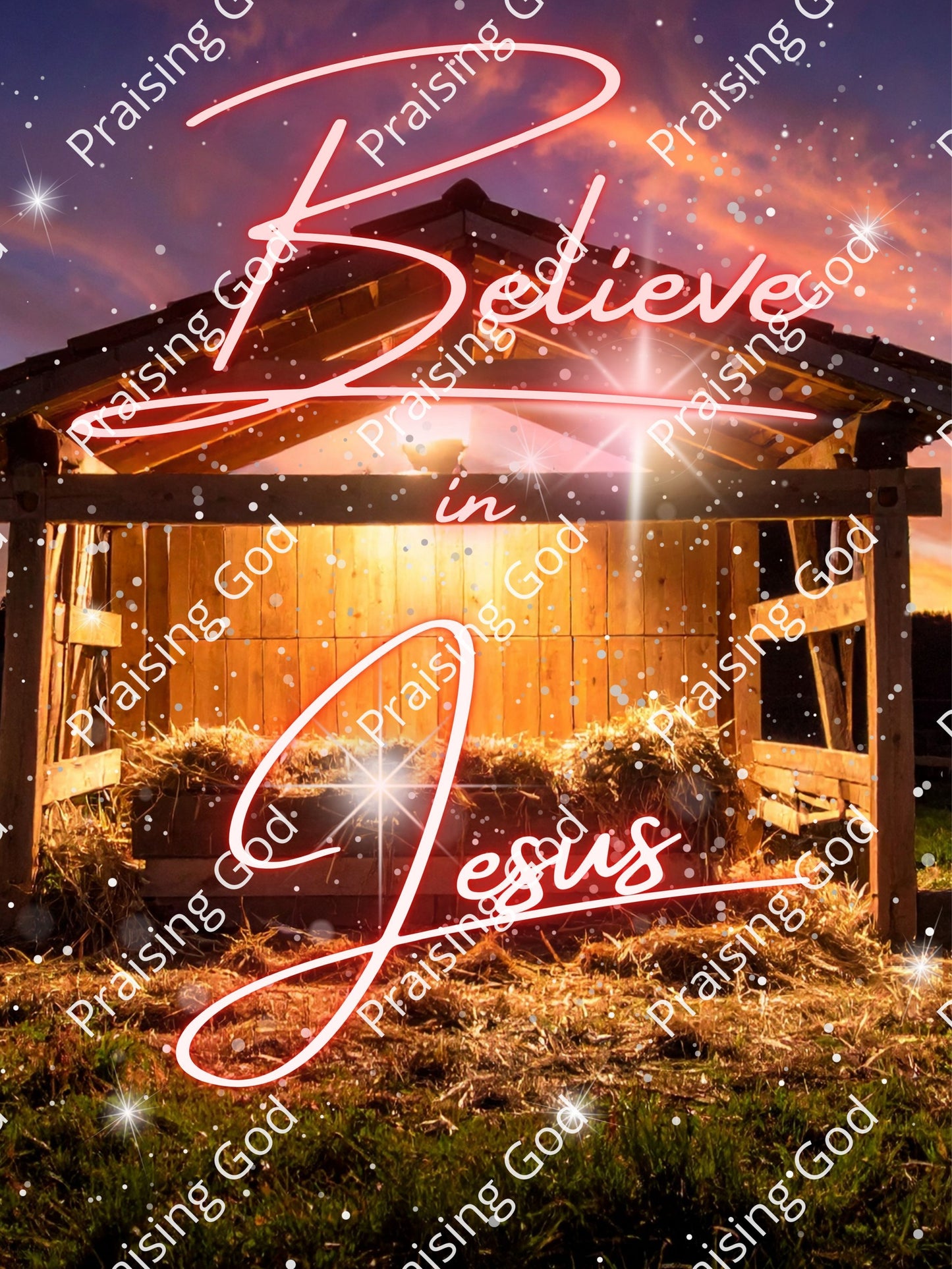 Believe in Jesus Digital Download Poster