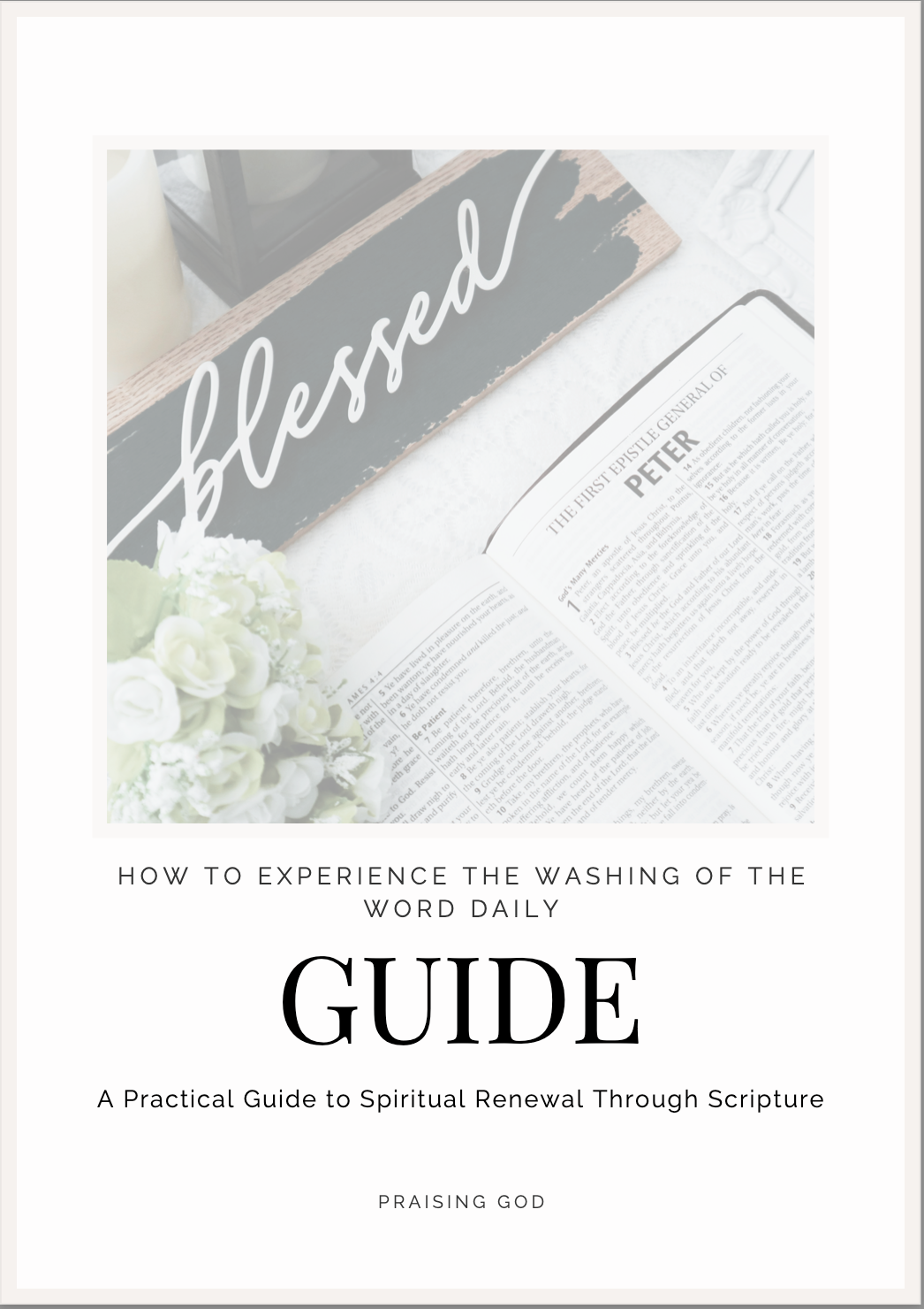 Download Your Free Guide: How to Experience the Washing of the Word Daily