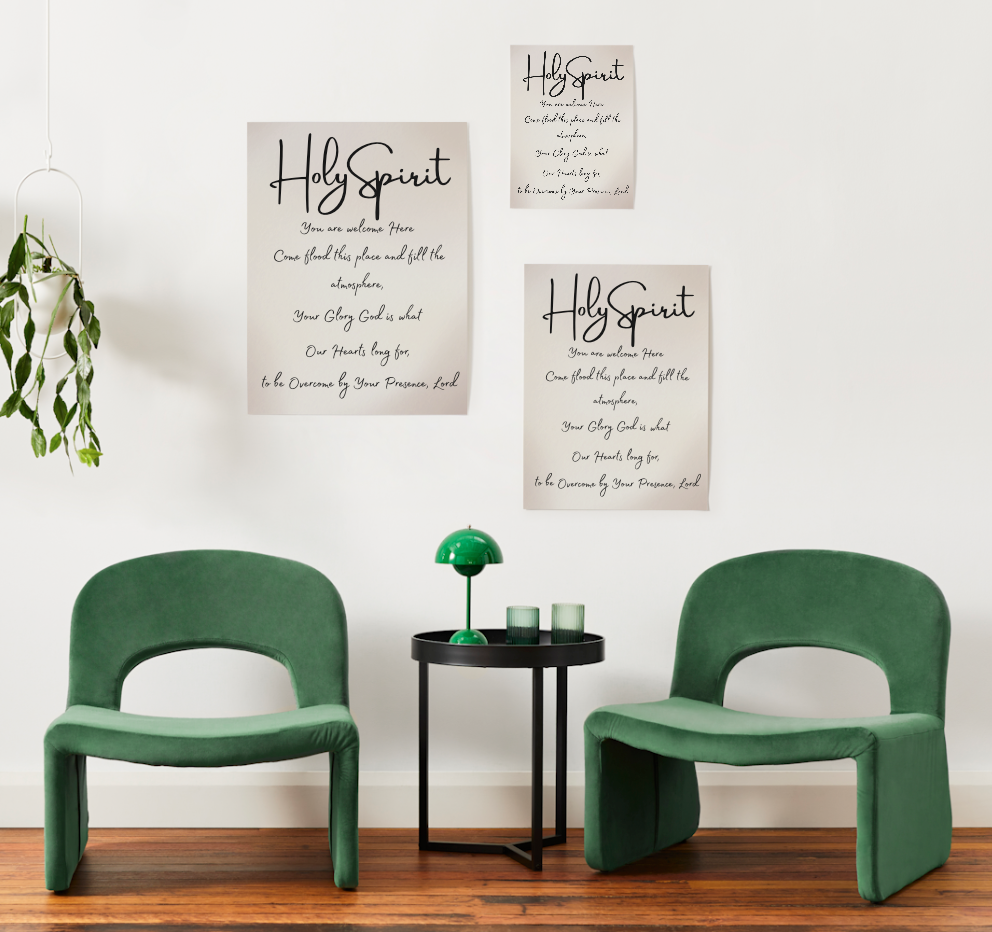 Holy Spirit Poster - Christian Digital Download Wall Art