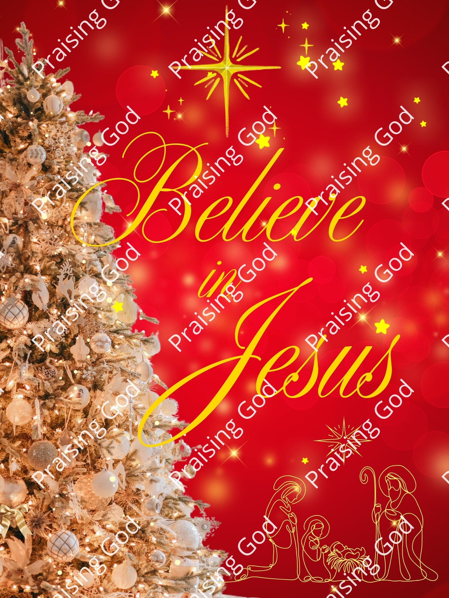 Believe in Jesus Digital Download Poster